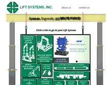 Tablet Screenshot of lift-systems.com